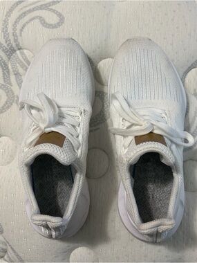 adidas white Knit Running Sneakers